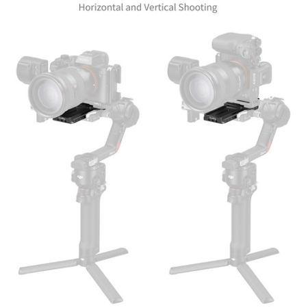 SmallRig 6439 - montażowa płytka szybkozłączka Manfrotto z Arca do wybranych gimbali DJI - przykład użycia